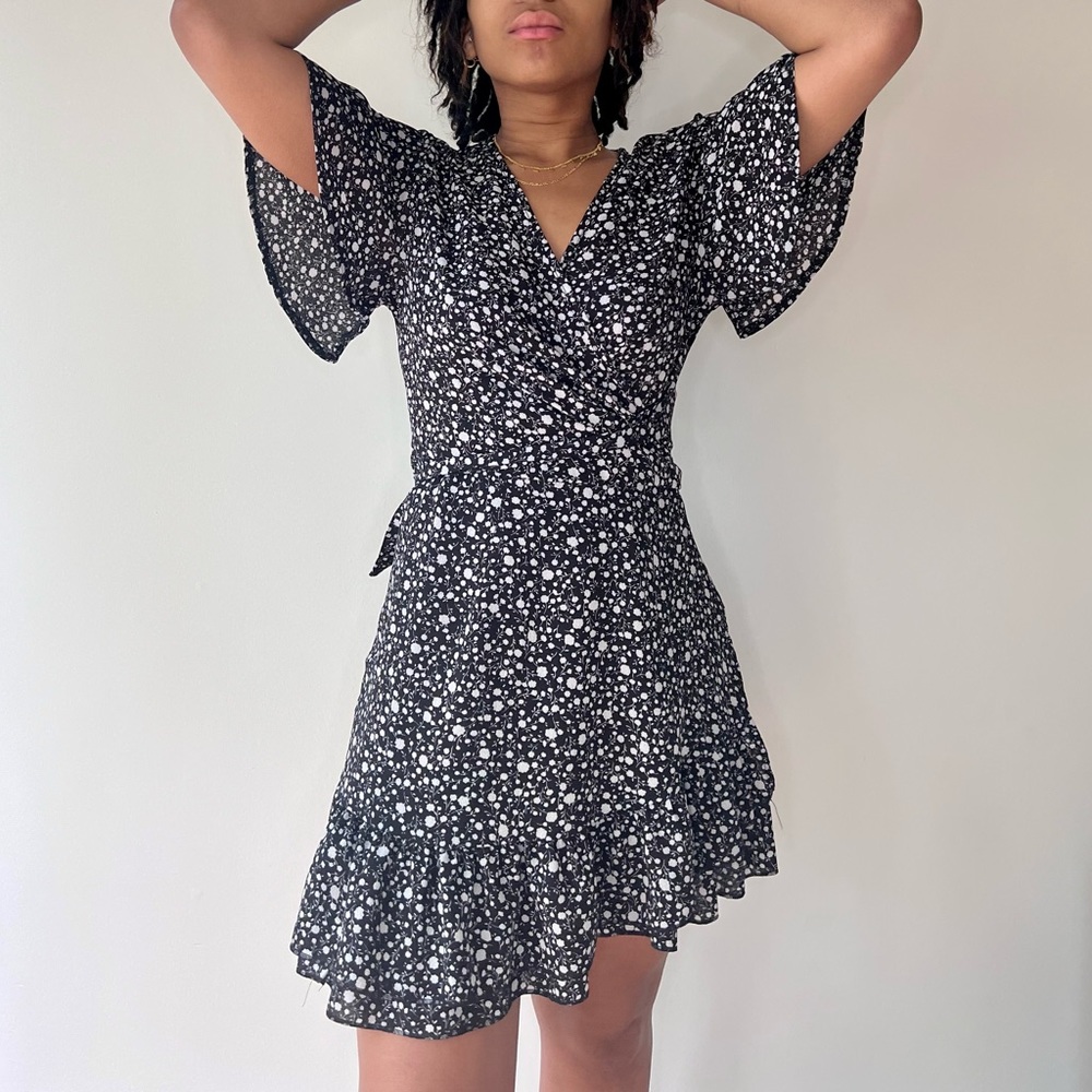 Wrap Floral Dress